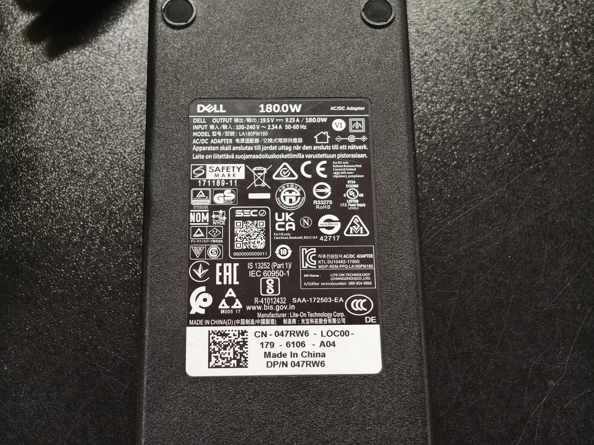 Блок питания (З/У) для ноутбук DELL 180 Вт (19.5V, 6.23A) - фото 2