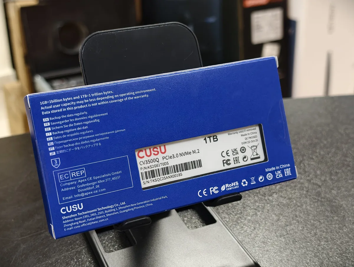 CUSU 1 ТБ M.2 NVMe (новый) - фото 2