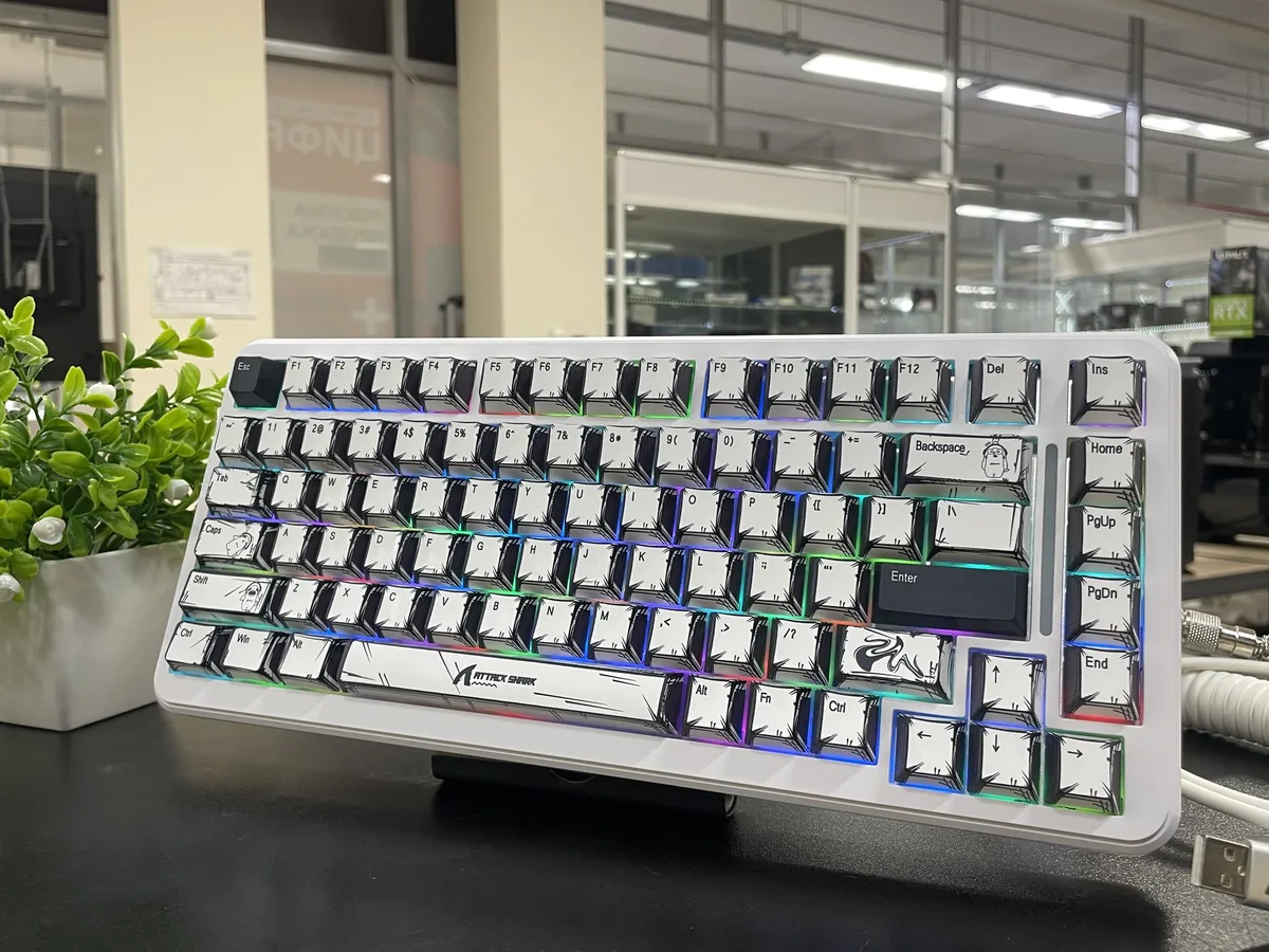 Клавиатура Attack Shark X82PRO HE цвет белый - фото 1