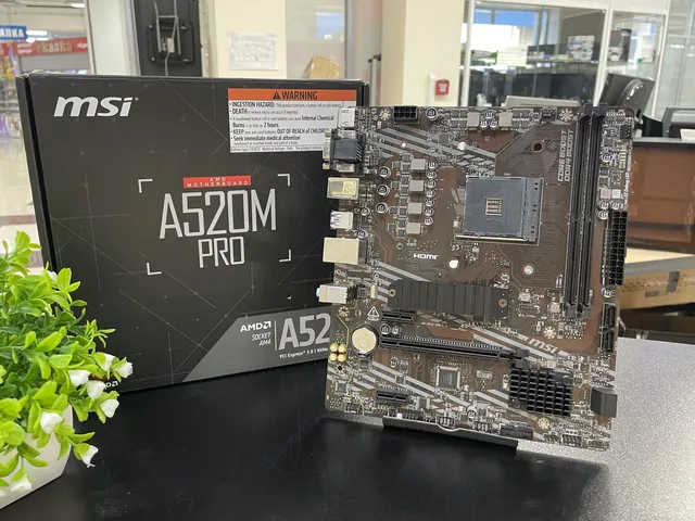 Материнская плата MSI A520M PRO - б/у техника в Нижнекамске